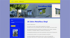 Desktop Screenshot of metallbau-siegl.de
