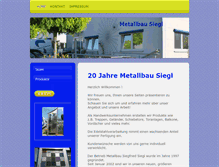 Tablet Screenshot of metallbau-siegl.de